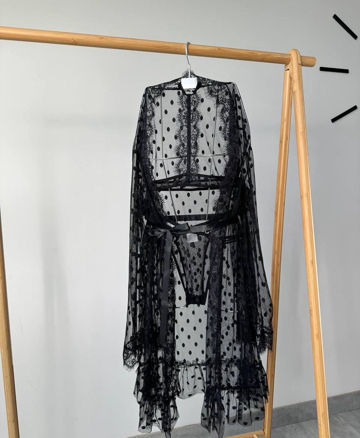 Strappy dotted mesh lace chemise, photo 6