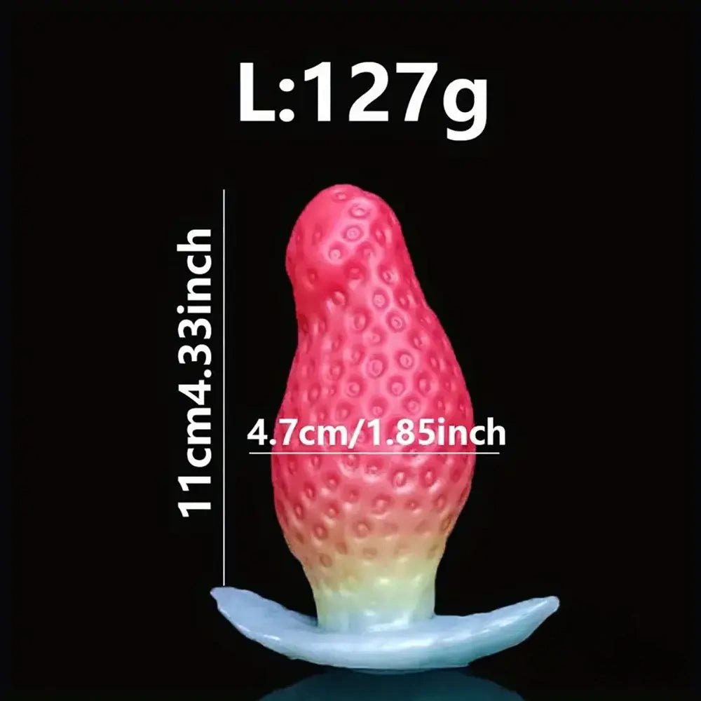 Strawberry shaped silicone butt plug, photo 8