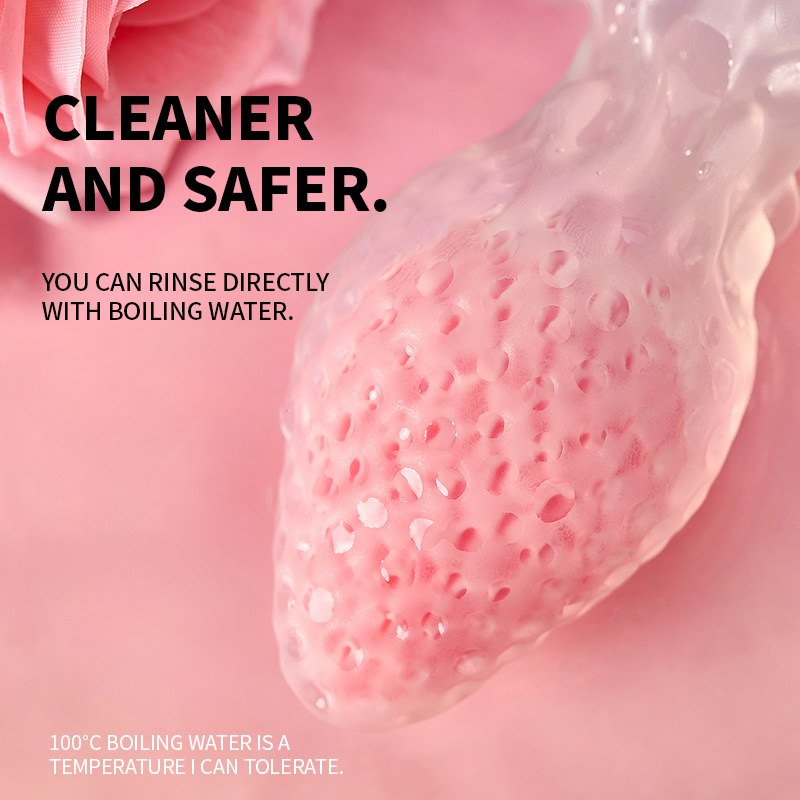 Pink strawberry textured anal plug set, photo 4