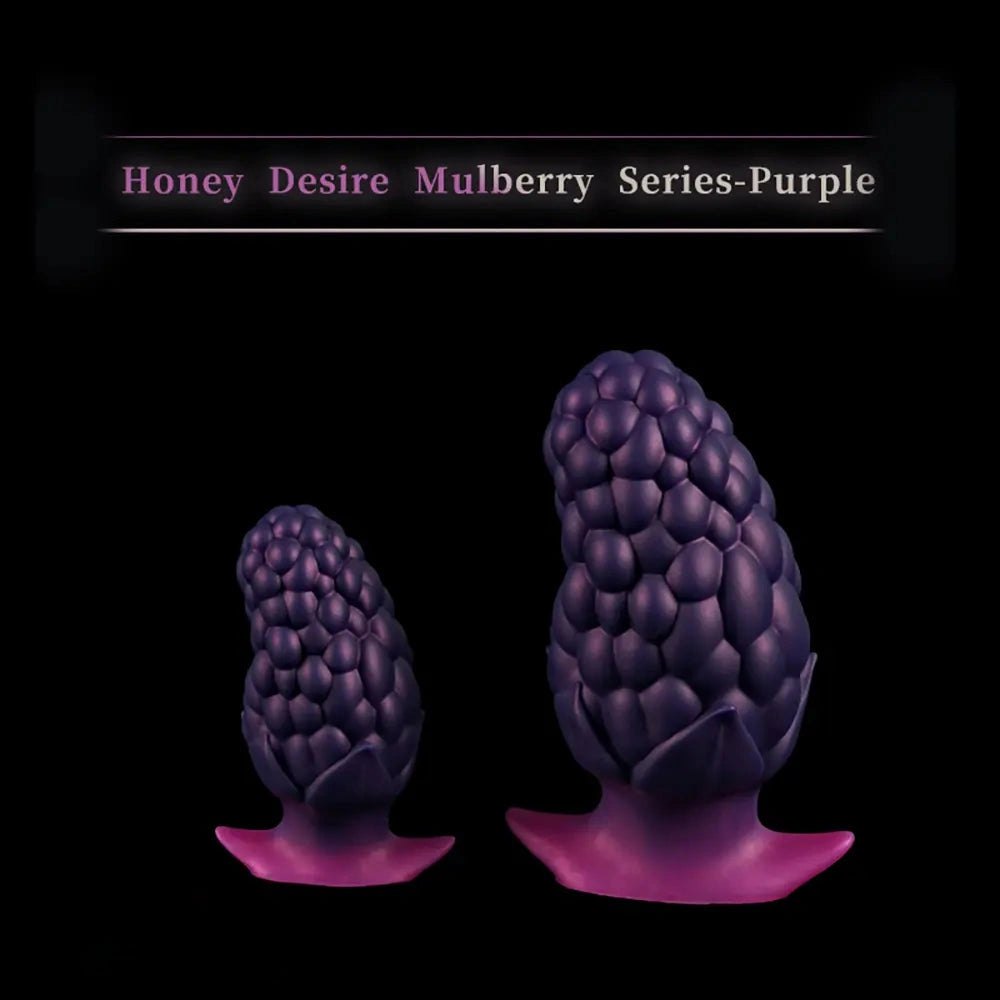 Strawberry textured silicone butt plug, photo 13