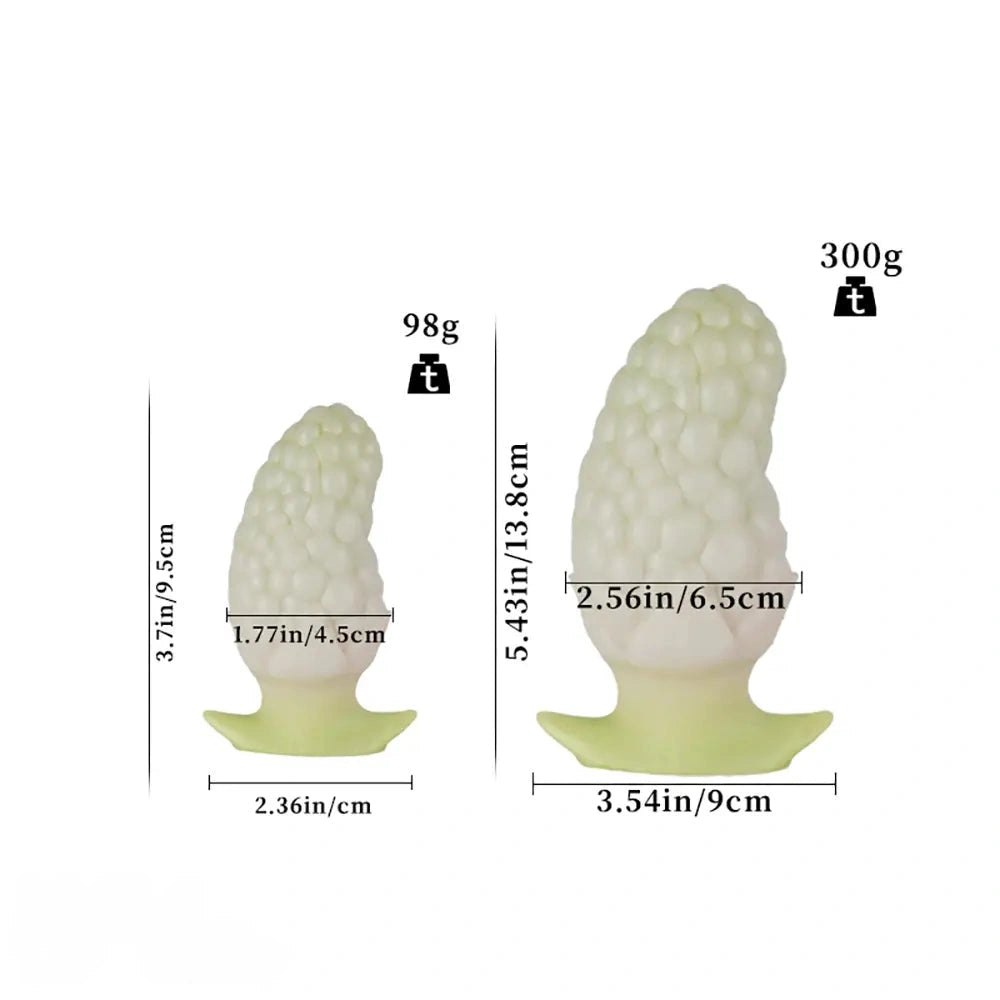 Strawberry textured silicone butt plug, photo 5