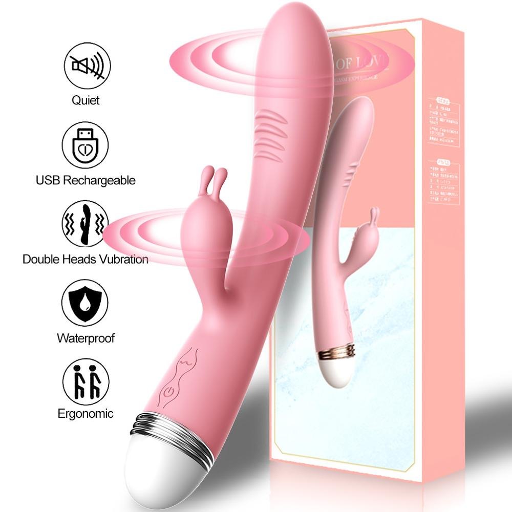 Pink rabbit g-spot clitoris vibrator, photo 1