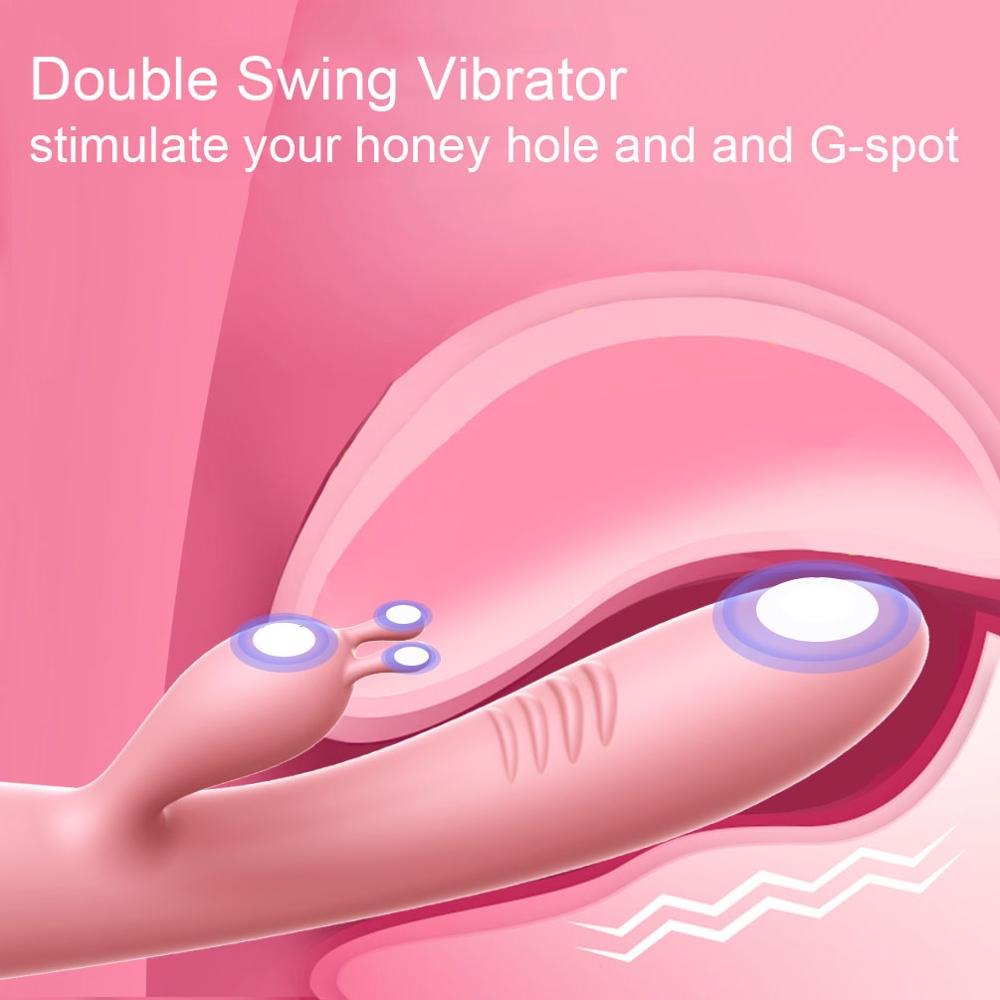 Pink rabbit g-spot clitoris vibrator, photo 3