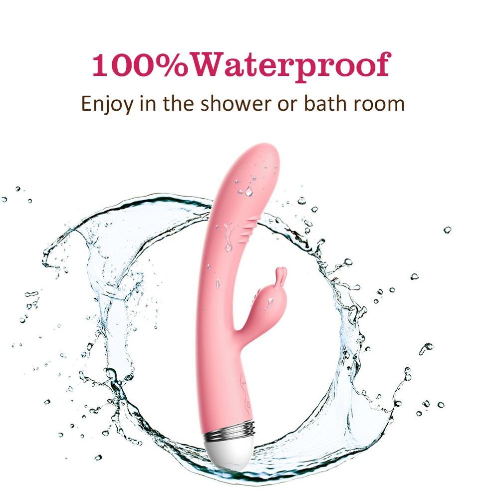 Pink rabbit g-spot clitoris vibrator, photo 4