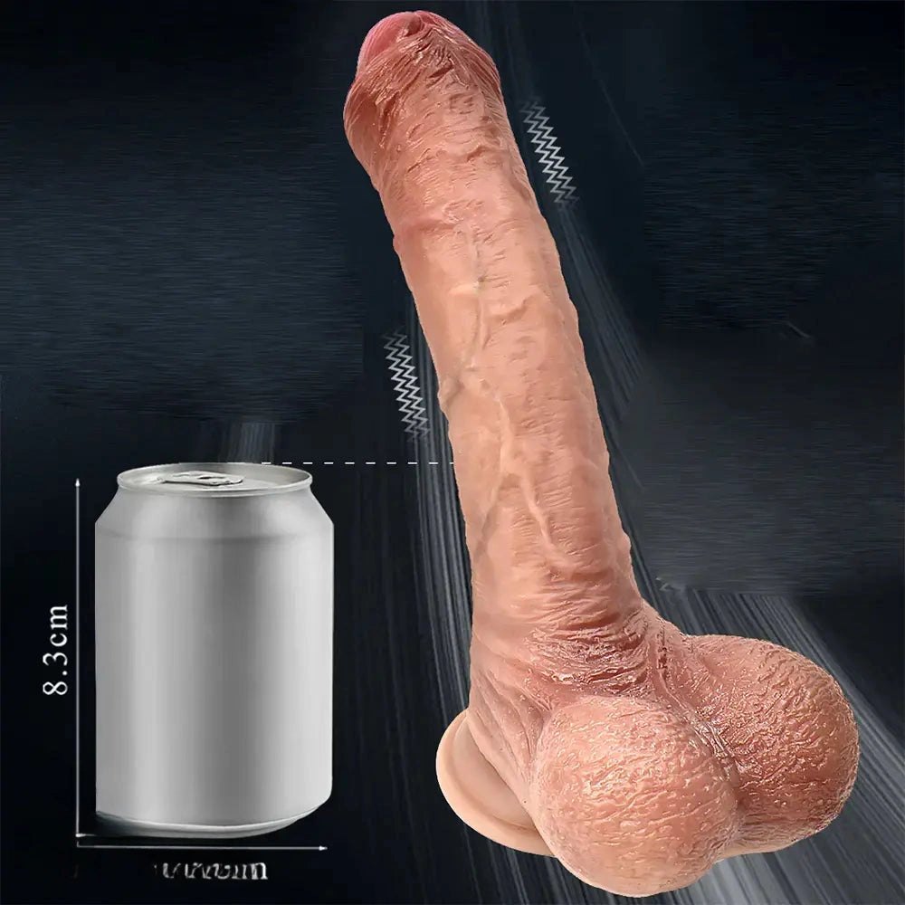 Flesh tone strong suction cup silicone dildo, photo 13