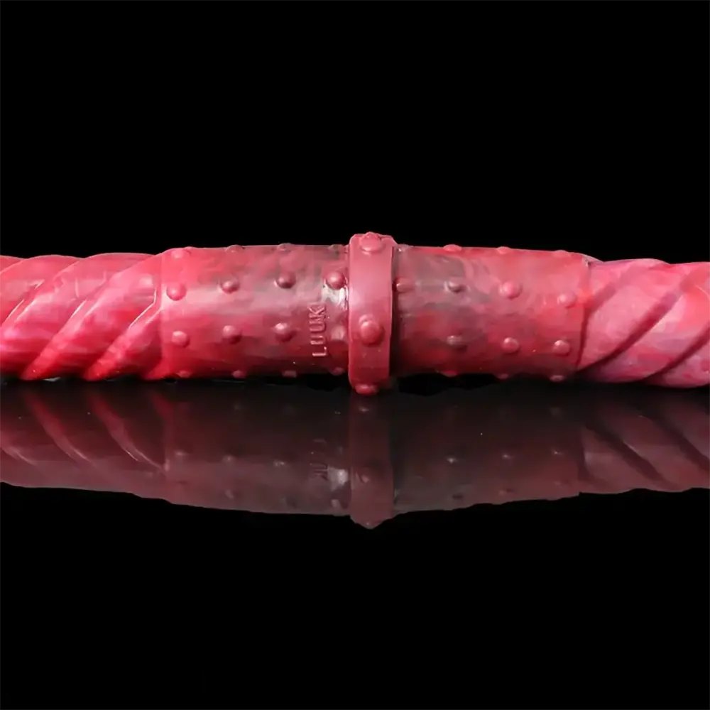 Colorful studded double ended silicone dildo, photo 7