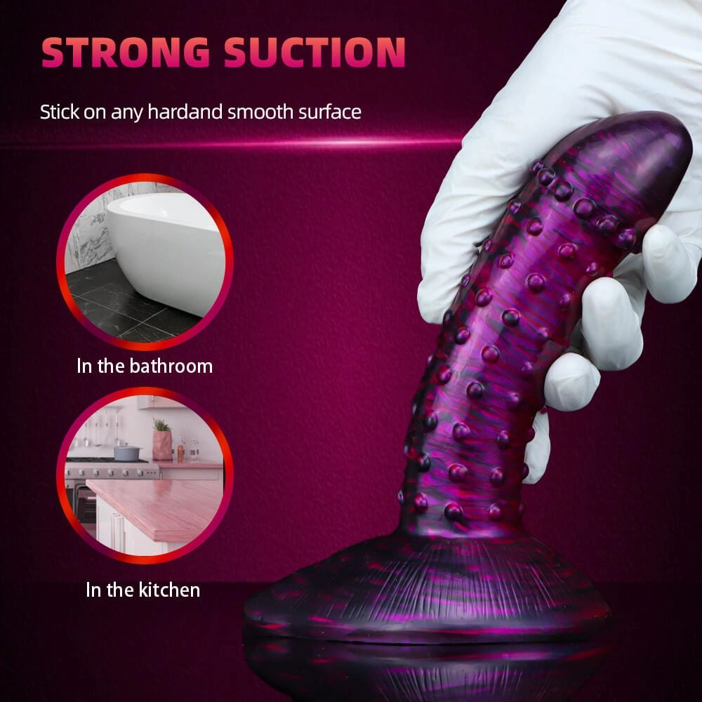 Studded textured fantasy dildo, photo 5