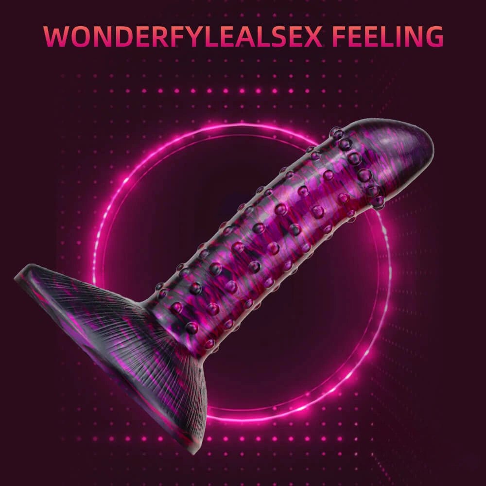 Studded textured fantasy dildo, photo 6