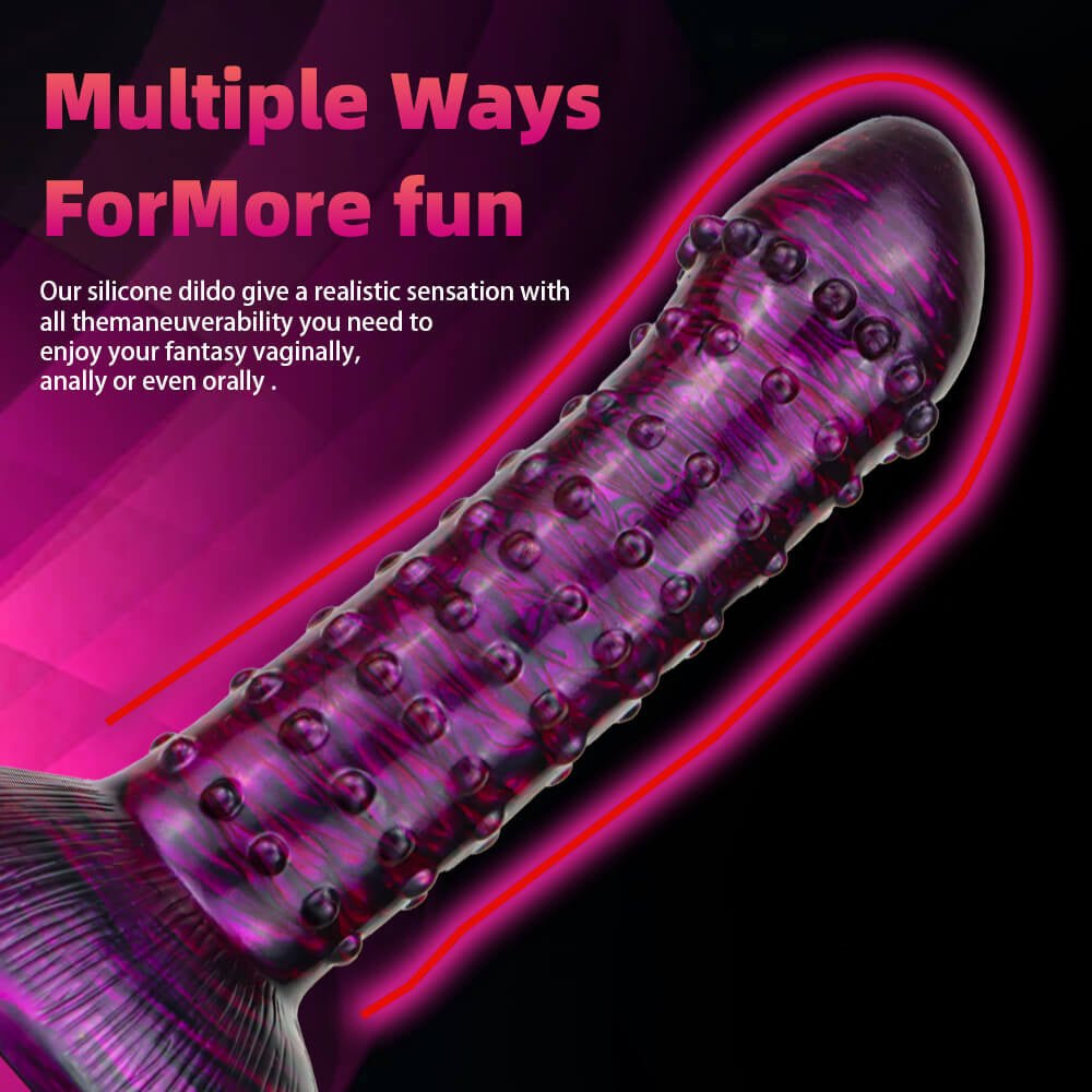Studded textured fantasy dildo, photo 9