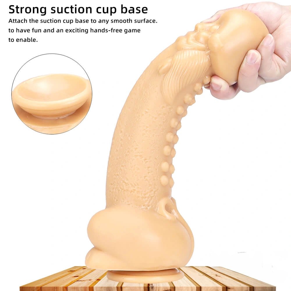 Studded suction cup PVC dildo, photo 15