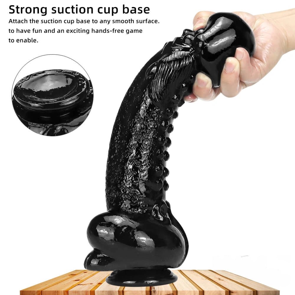 Studded suction cup PVC dildo, photo 8