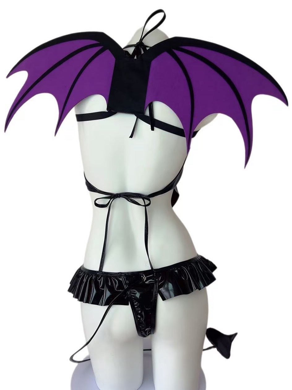 Succubus patent leather cosplay costume set, photo 8
