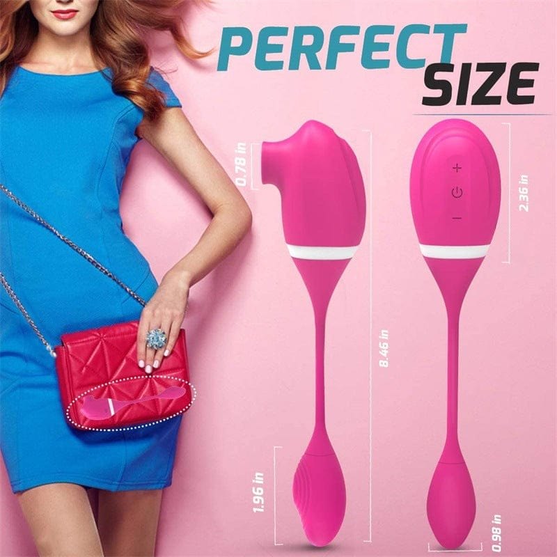 Sucking and vibration bullet egg vibrator with cord, photo 4