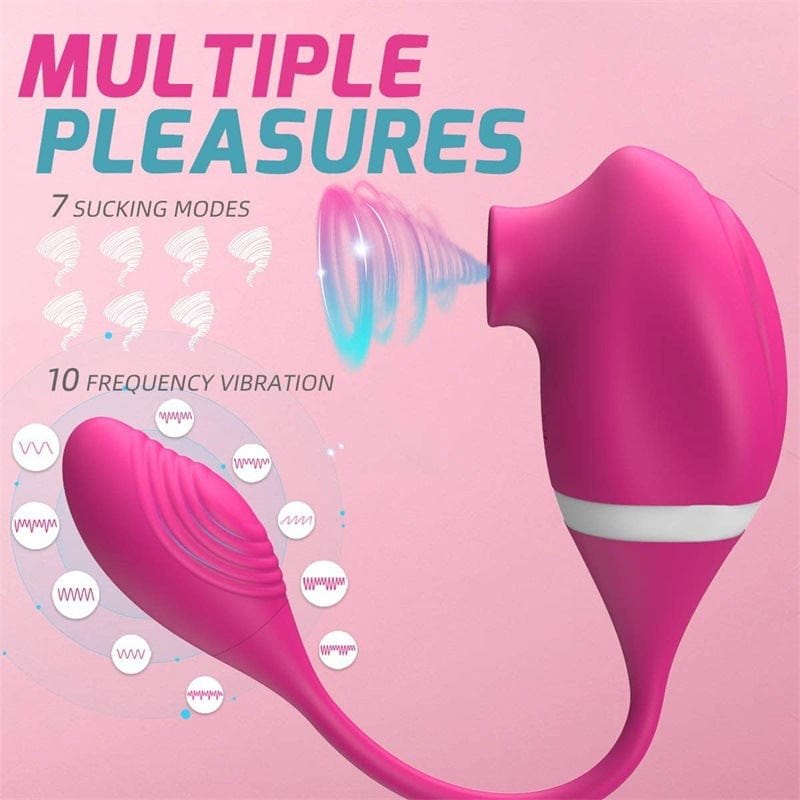 Sucking and vibration bullet egg vibrator with cord, photo 5