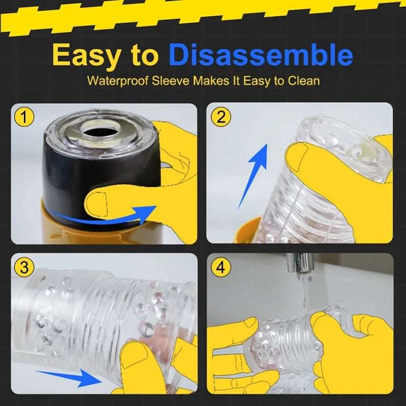 Rotating suction-base male masturbator, photo 5