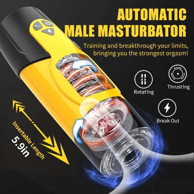 Rotating suction-base male masturbator, photo 6