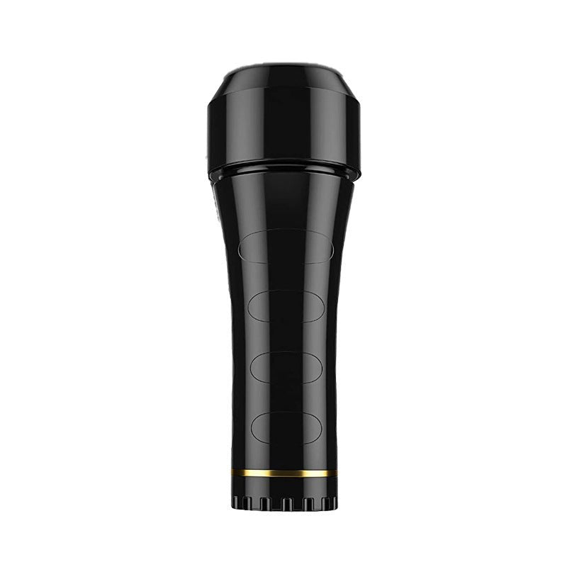 Black Textured pocket pussy stroker cup