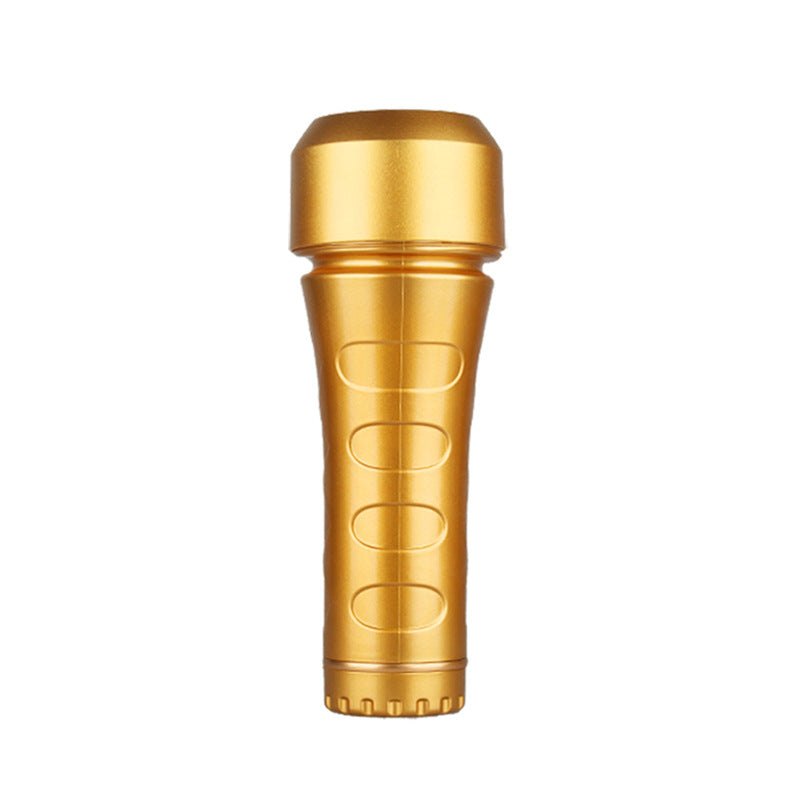 Gold Textured pocket pussy stroker cup
