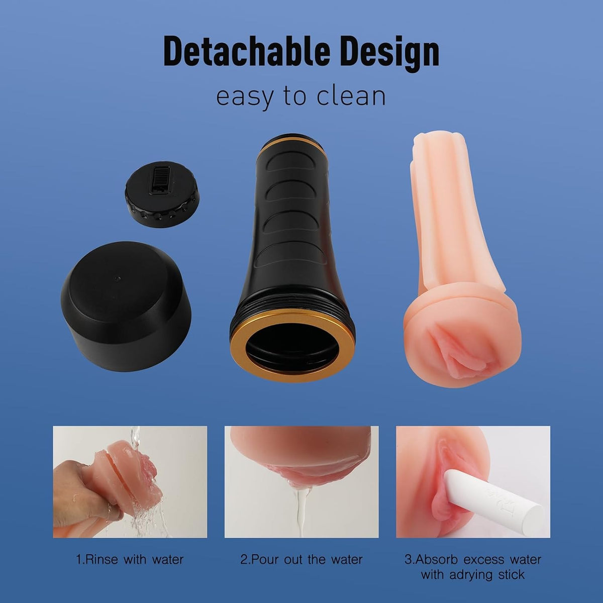 Textured pocket pussy stroker cup, photo 7
