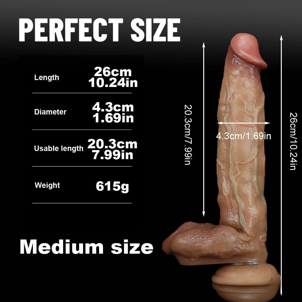 Flesh tone silicone suction cup dildo, photo 11