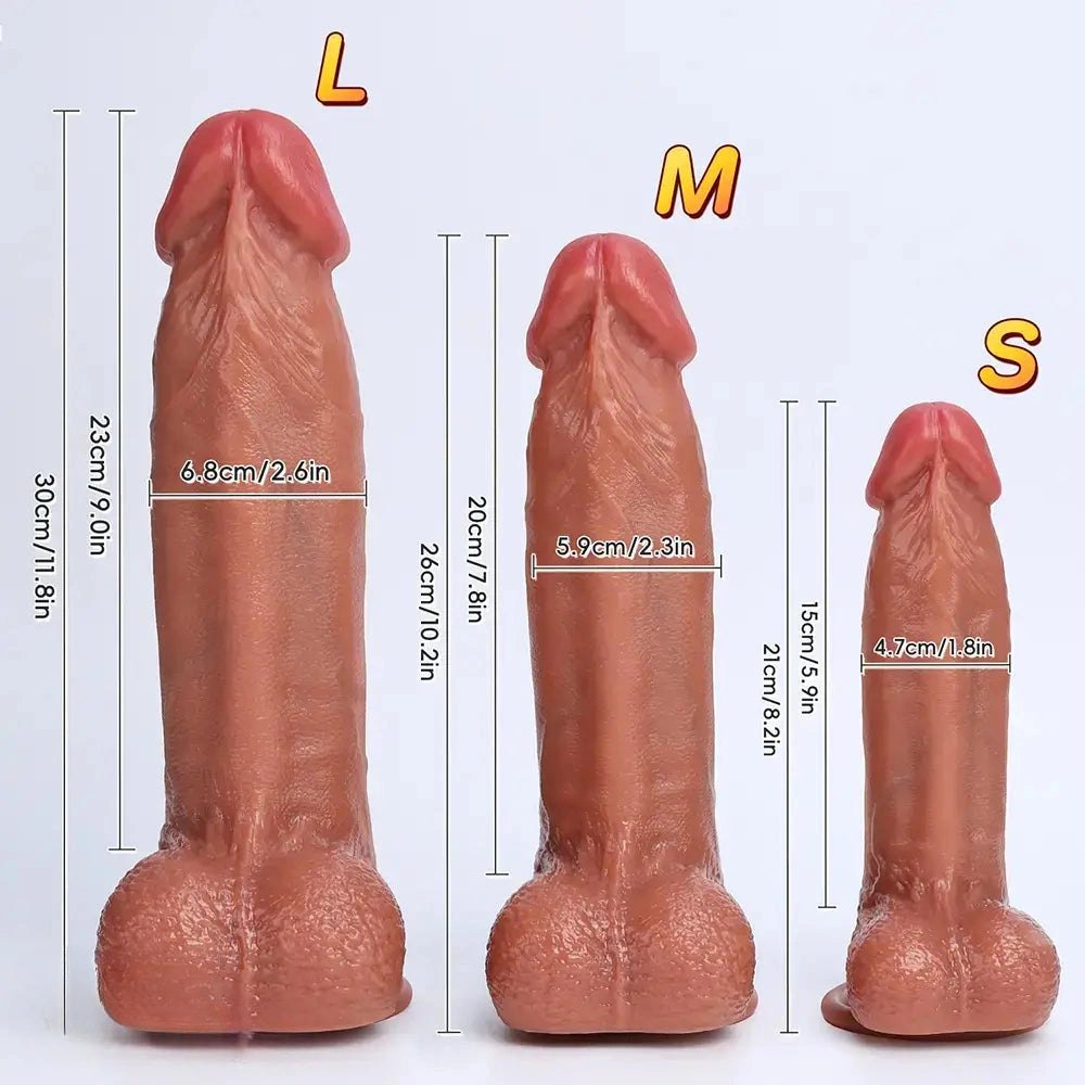 Flesh-tone silicone suction cup dildo, photo 6