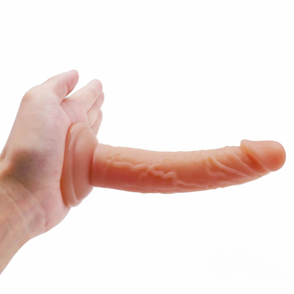 Curved silicone suction cup dildo, photo 5