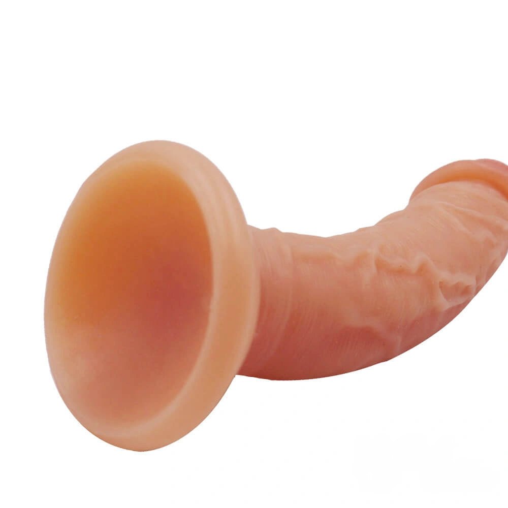 Curved silicone suction cup dildo, photo 7