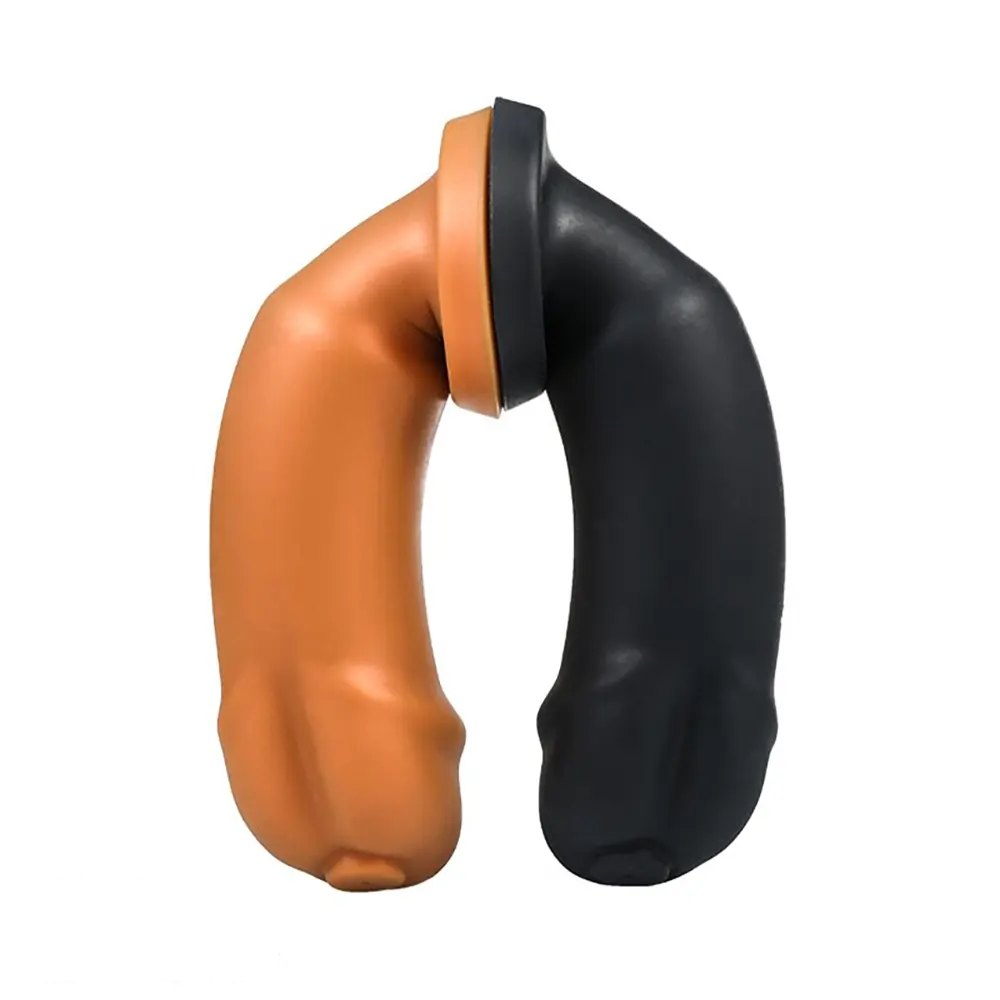 Black smooth suction cup dildo, photo 2