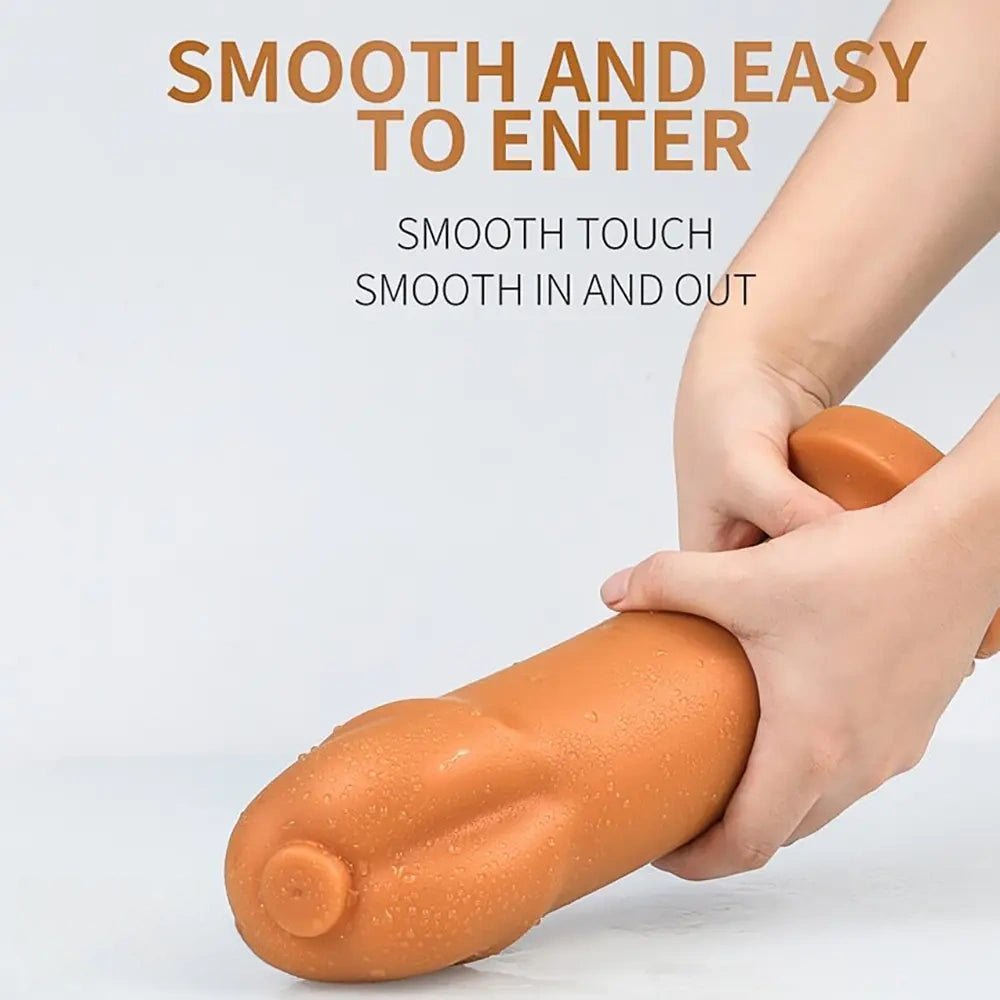 Black smooth suction cup dildo, photo 4