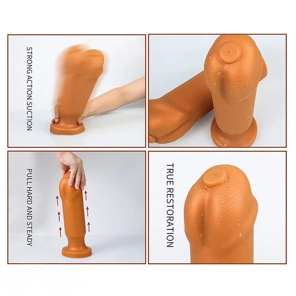 Black smooth suction cup dildo, photo 5