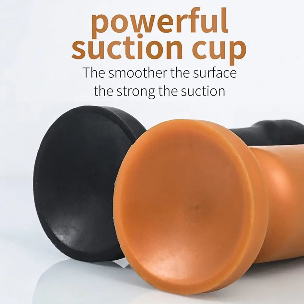 Black smooth suction cup dildo, photo 9