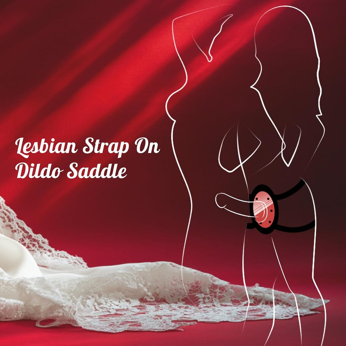 Suction cup dildo mounting harness with adjustable straps, photo 7