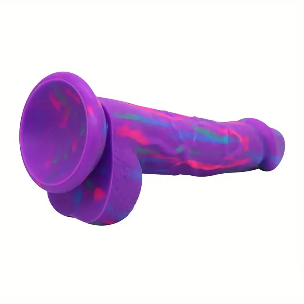 Purple thick silicone suction cup dildo, photo 4