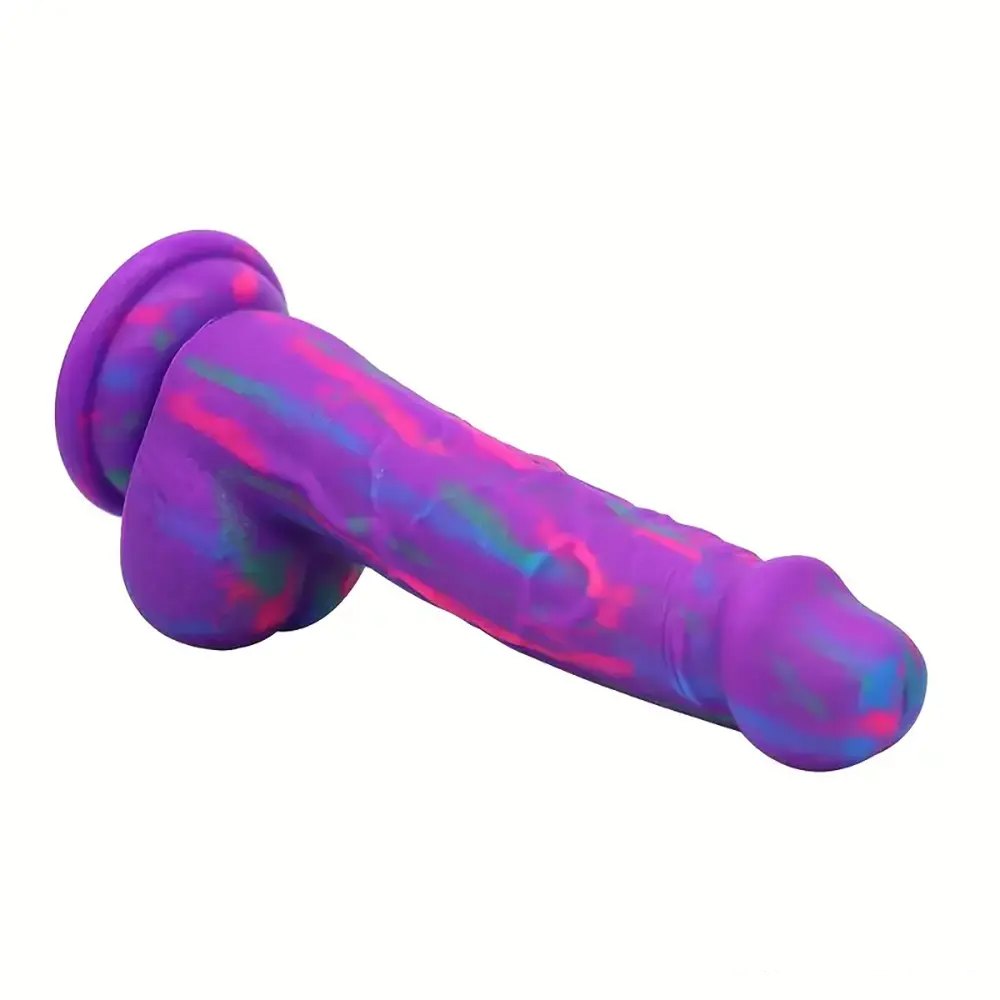 Purple thick silicone suction cup dildo, photo 6