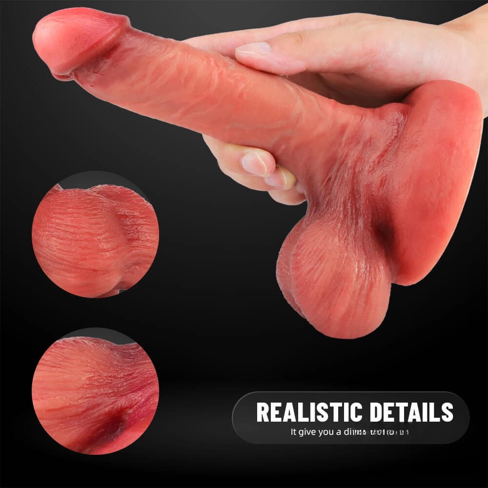 Curved flesh g-spot suction cup dildo, photo 10