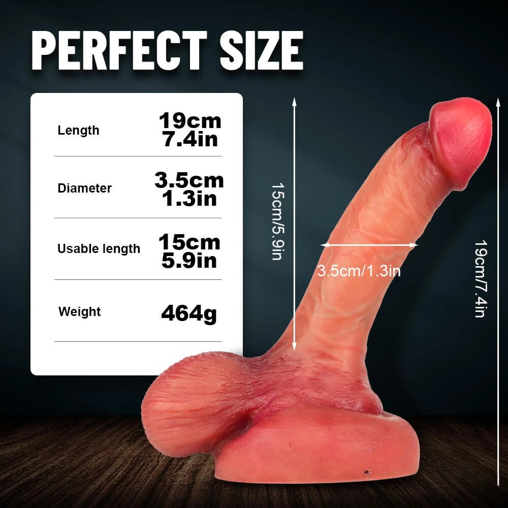Curved flesh g-spot suction cup dildo, photo 5