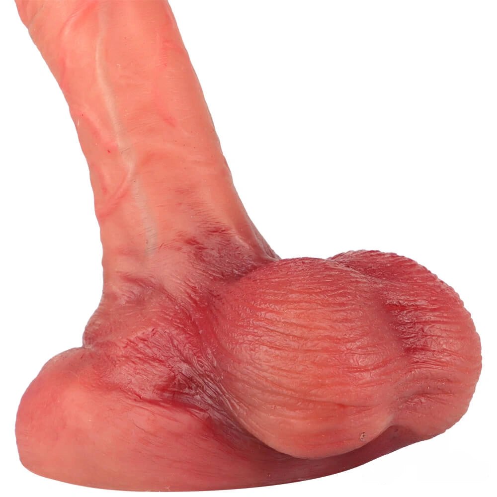 Curved flesh g-spot suction cup dildo, photo 6