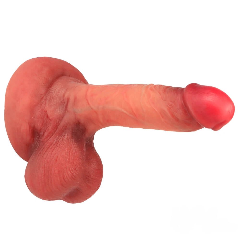 Curved flesh g-spot suction cup dildo, photo 7
