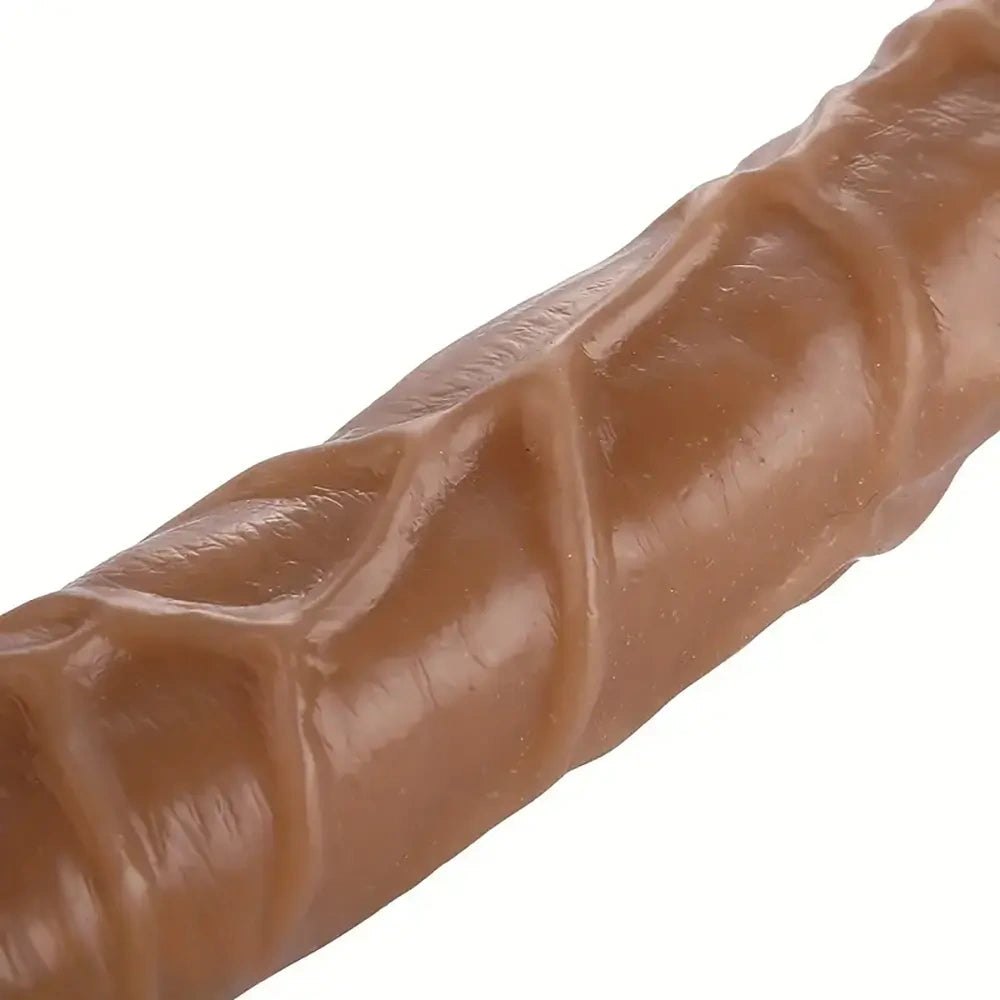 Brown realistic suction cup PVC dildo, photo 6