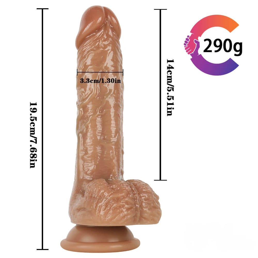Flesh tone suction cup realistic dildo, photo 10