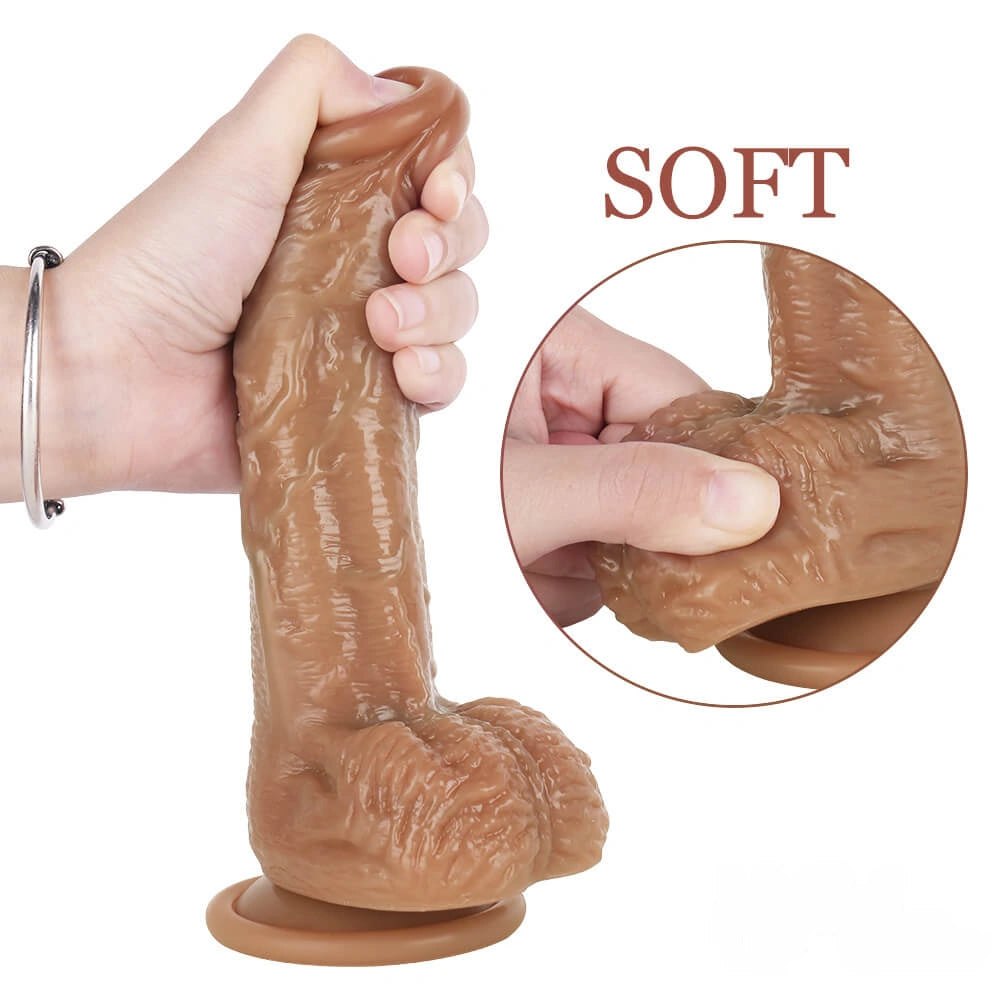 Flesh tone suction cup realistic dildo, photo 5