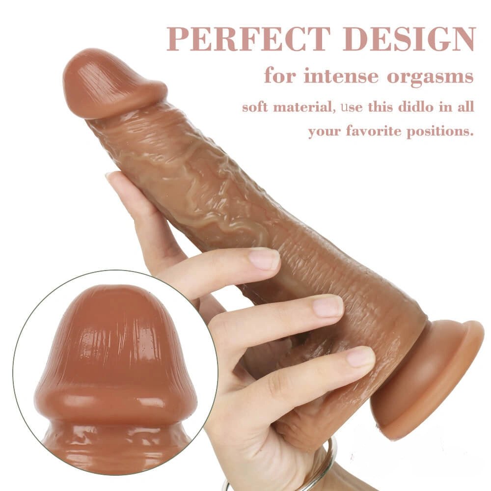 Flesh tone suction cup realistic dildo, photo 9