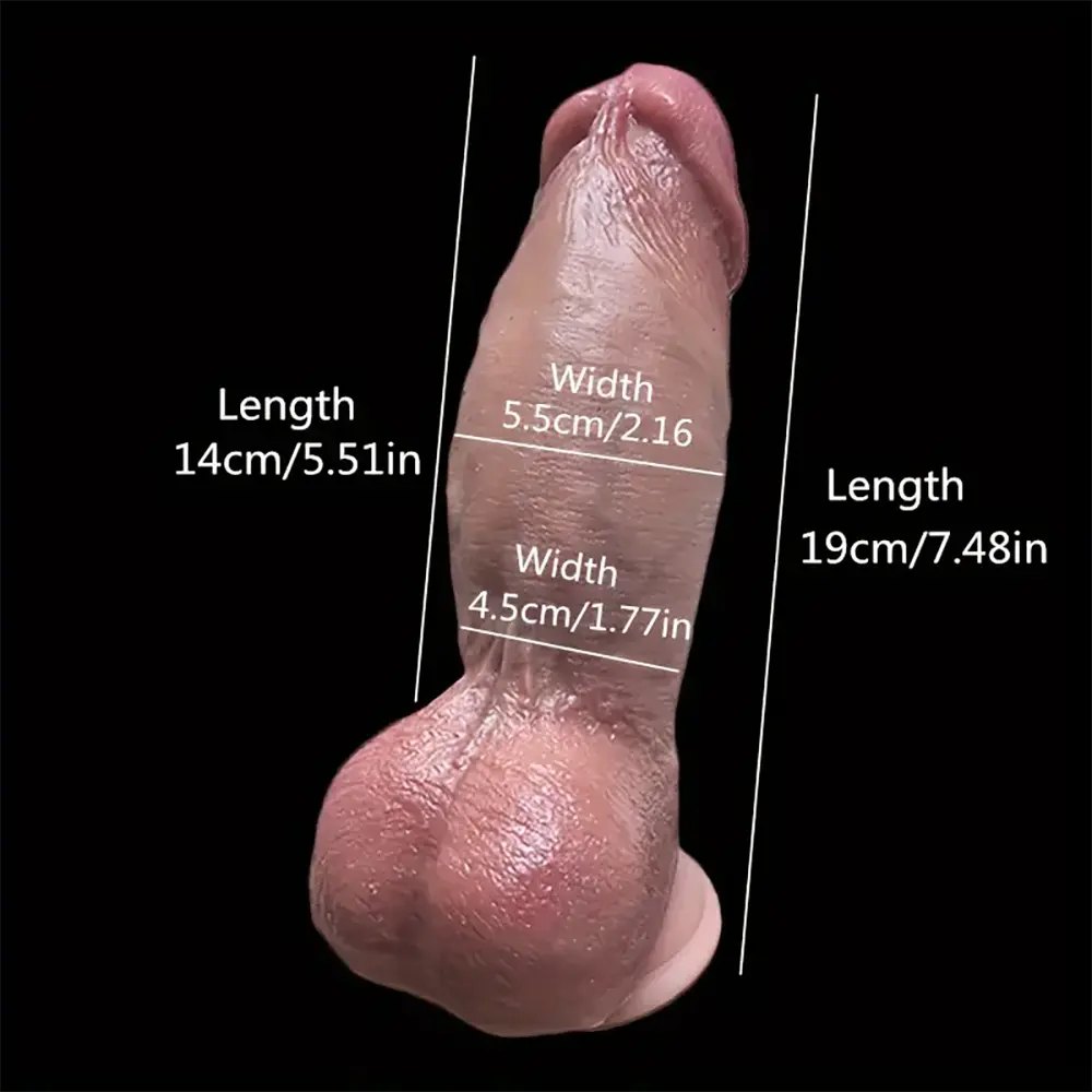 Flesh silicone suction cup dildo, photo 4