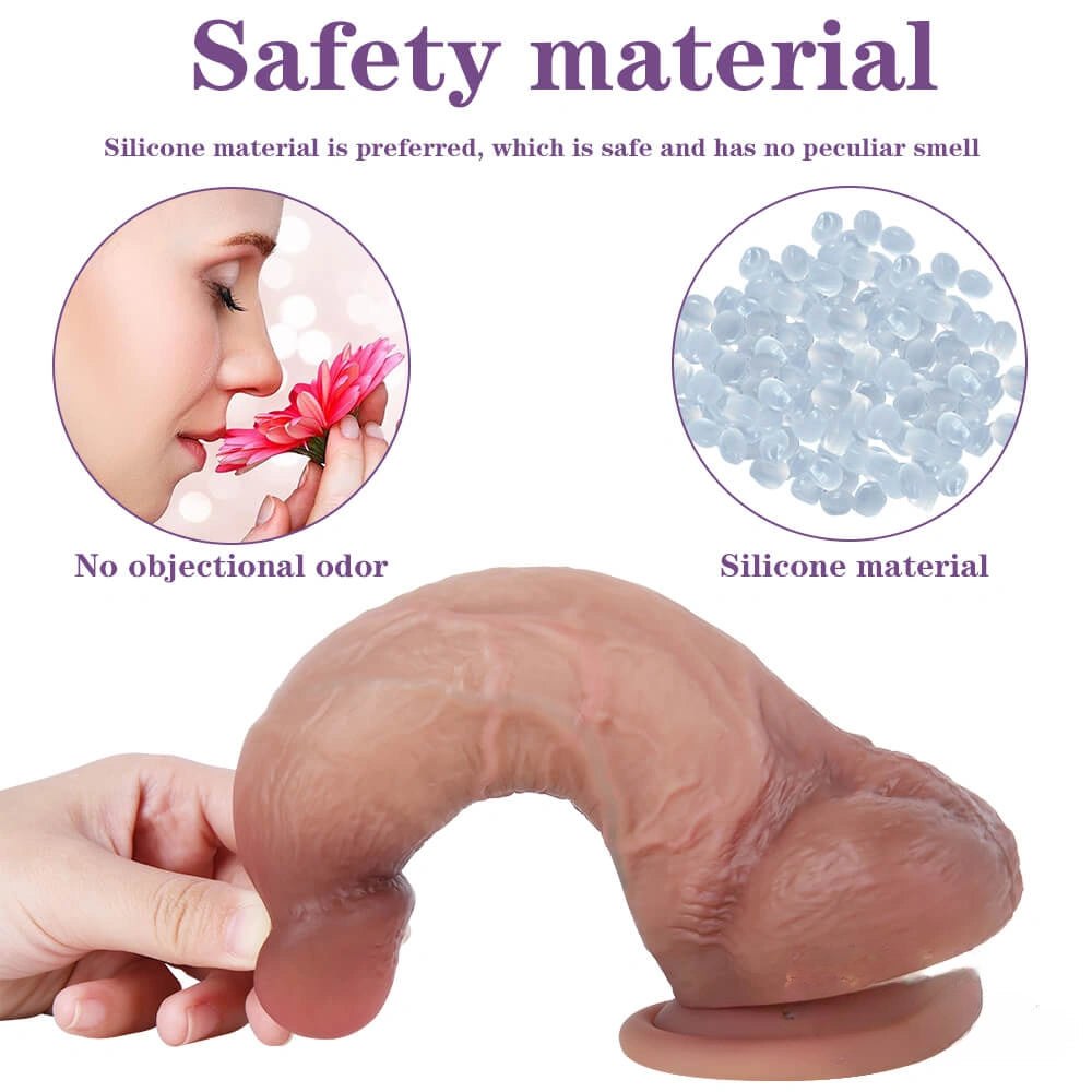 Flesh suction cup realistic dildo, photo 8