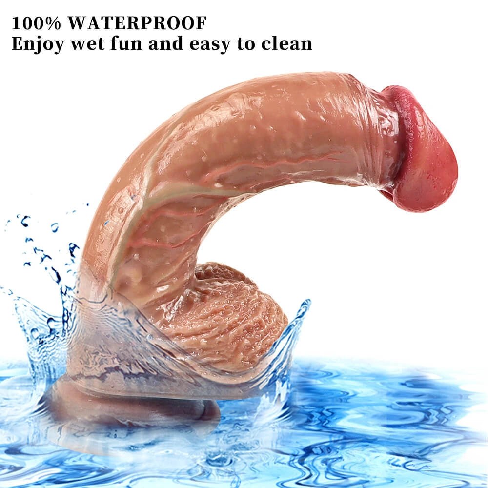 Brown suction cup realistic dildo, photo 6