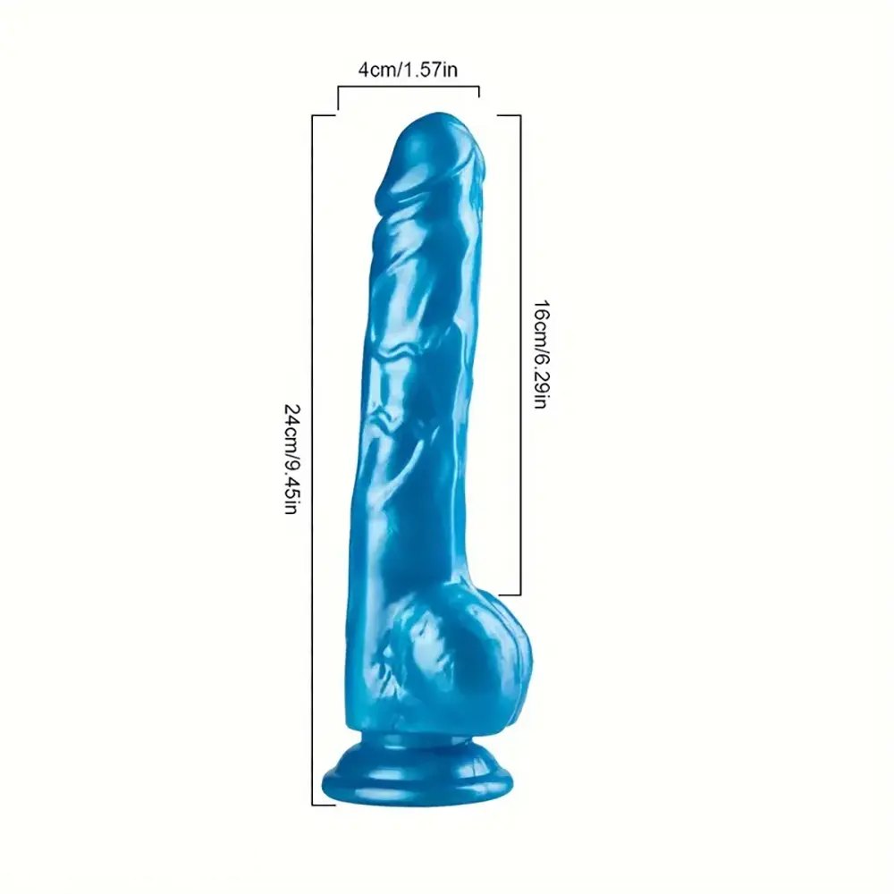 Realistic suction cup dildo with ridged shaft, photo 4
