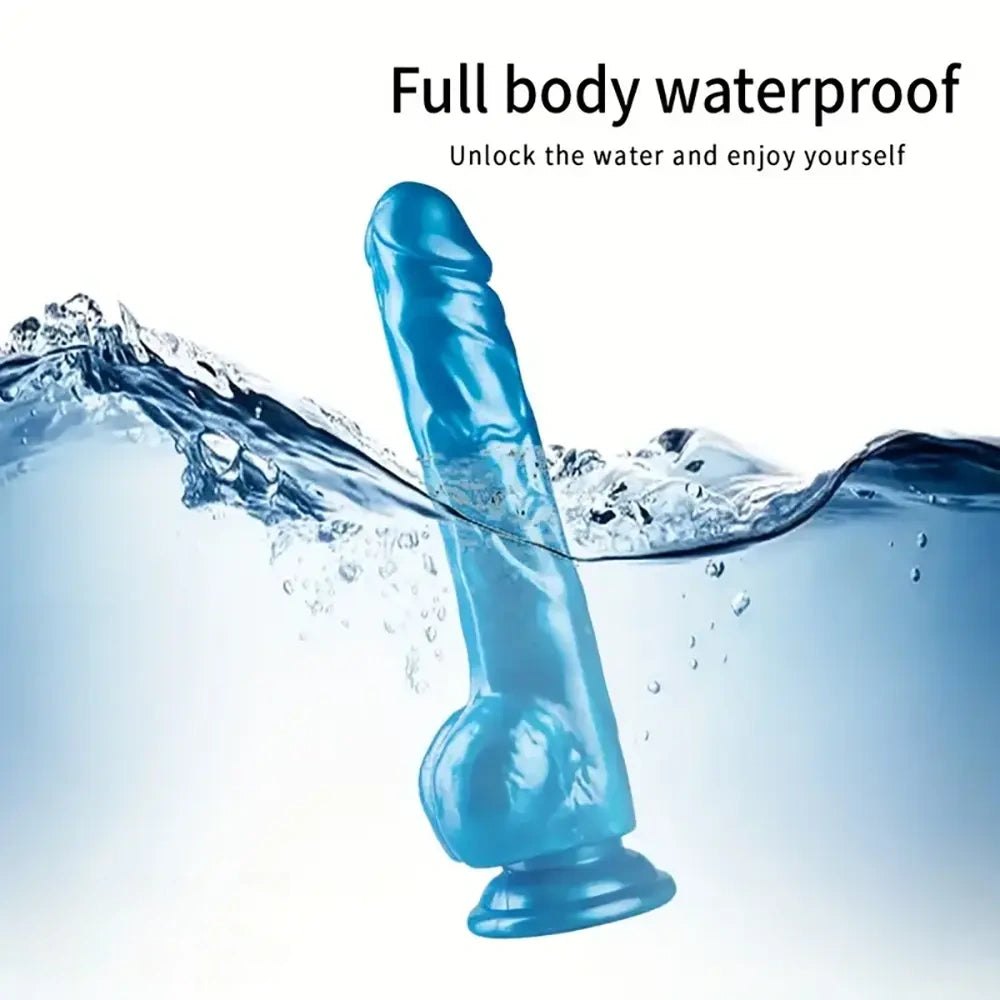 Realistic suction cup dildo with ridged shaft, photo 5