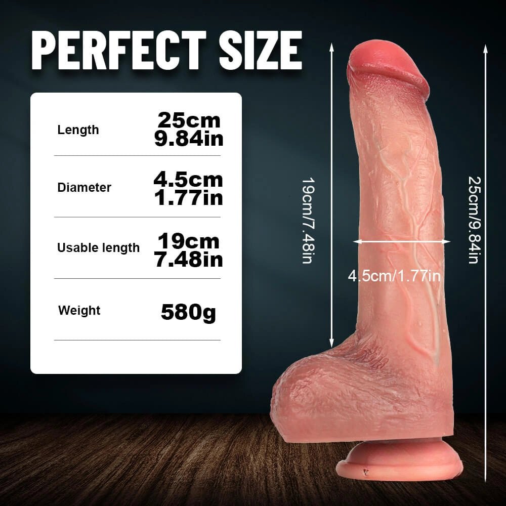 Flesh tone suction cup silicone dildo, photo 7