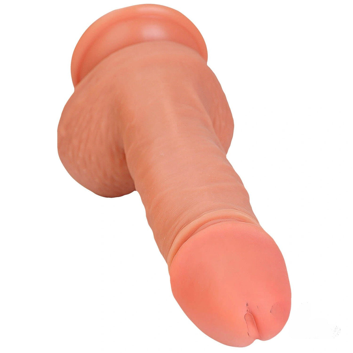 Flesh double layer silicone suction dildo, photo 6