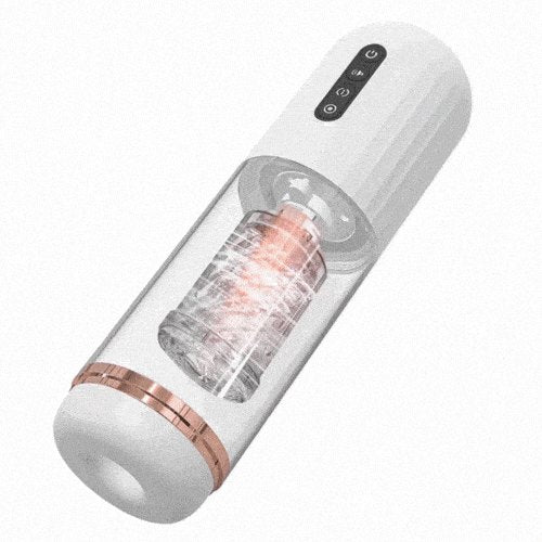 White suction cup rotating masturbator, photo 1